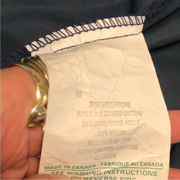 VTG Kelsey Trail Inuvik Red Virgin Wool Coat w Embroiderd Outer Shell Sz 19 / XL - Picture 9 of 13